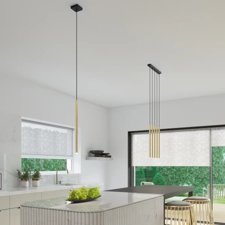 Lampa Wisząca PASTELO 3L złoty połysk SL.1196 - Sollux