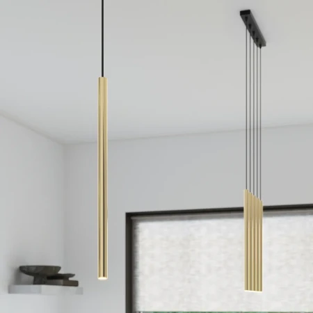 Lampa Wisząca PASTELO 5L złoty połysk SL.1198 - Sollux
