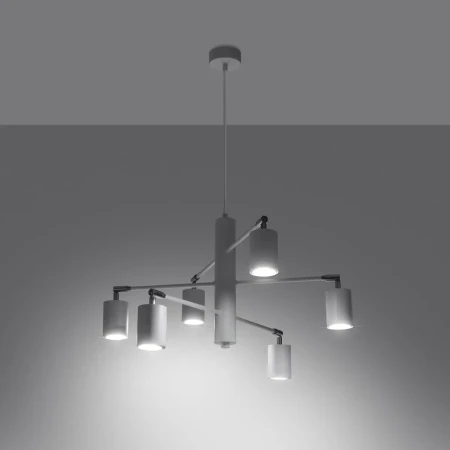Żyrandol LEMMI 6 biały SL.1206 - Sollux