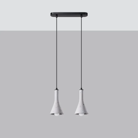 Lampa wisząca REA 2 beton SL.1224 - Sollux