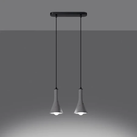 Lampa wisząca REA 2 beton SL.1224 - Sollux