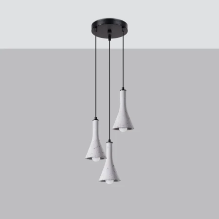 Lampa wisząca REA 3P beton SL.1226 - Sollux