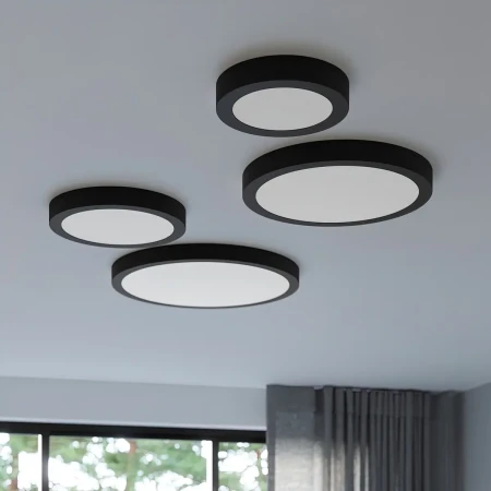 Plafon ONYX 60 czarny LED 3000K SL.1248 - Sollux