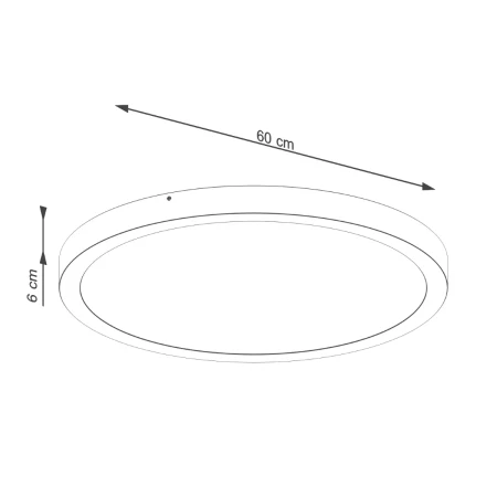 Plafon ONYX 60 biały LED 3000K SL.1249 - Sollux