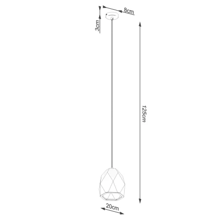 Lampa wisząca ceramiczna MINT SL.1251 - Sollux