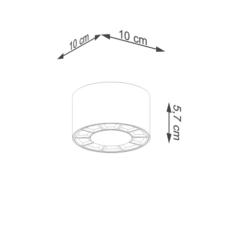 Plafon DIO biały LED SL.1254 - Sollux