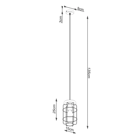 Lampa wisząca GOTTO 1 SL.1263 - Sollux