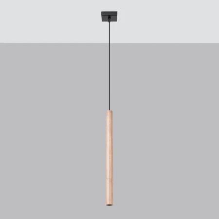 Lampa wisząca PASTELO 1 drewno SL.1266 - Sollux