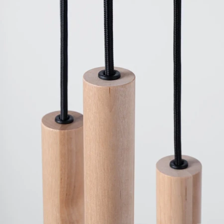 Lampa wisząca PASTELO 5P drewno SL.1270 - Sollux