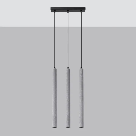 Lampa wisząca PASTELO 3L beton SL.1272 - Sollux