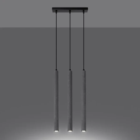 Lampa wisząca PASTELO 3L beton SL.1272 - Sollux