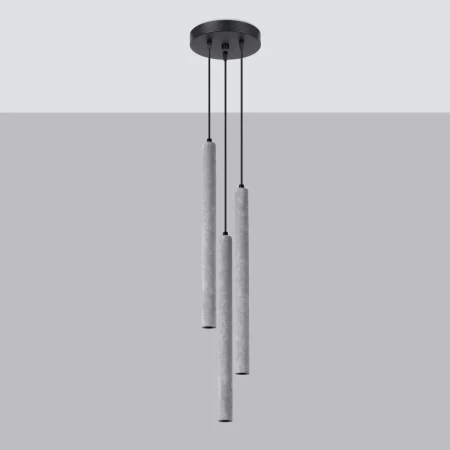 Lampa wisząca PASTELO 3P beton SL.1273 - Sollux