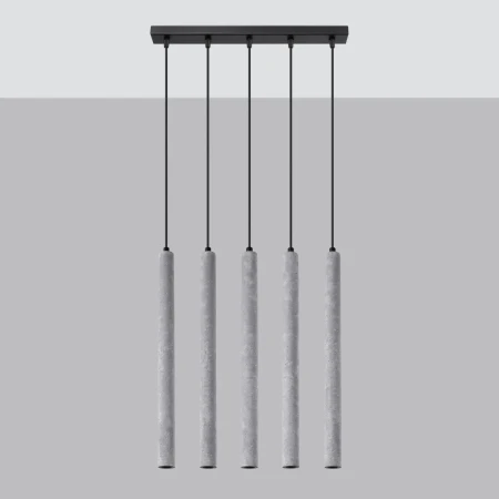 Lampa wisząca PASTELO 5L beton SL.1274 - Sollux