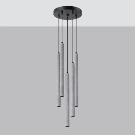 Lampa wisząca PASTELO 5P beton SL.1275 - Sollux
