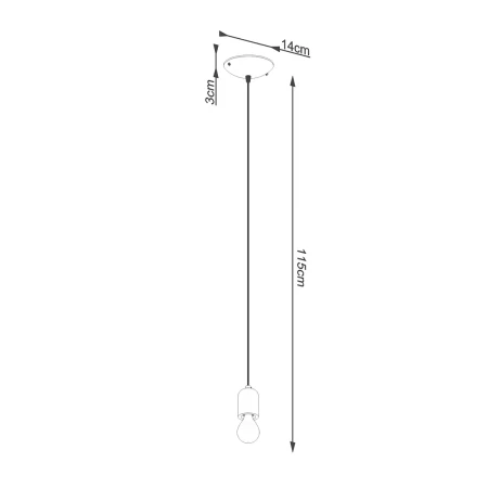 Lampa wisząca NESO 1 SL.1284 - Sollux