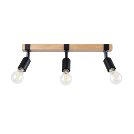 Plafon ZUCA 3 czarny SL.1297 - Sollux