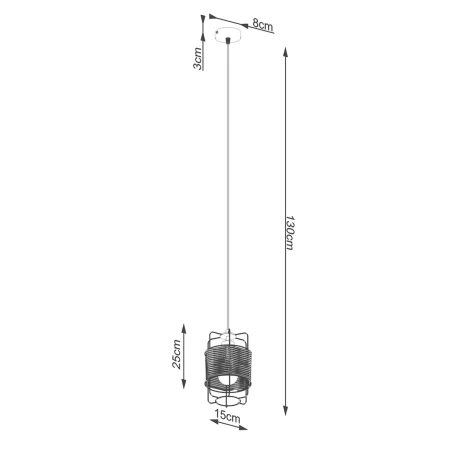 Lampa wisząca GIZUR 1 SL.1300 - Sollux