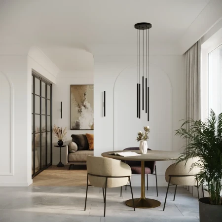 Lampa wisząca PASTELO 2 czarna SL.1304 - Sollux