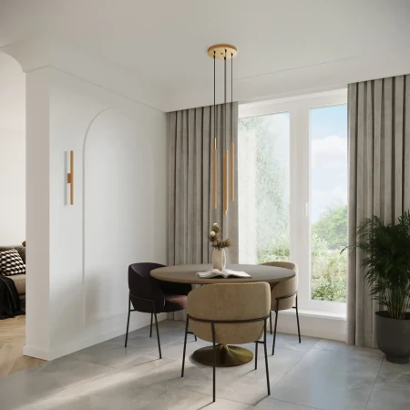 Lampa wisząca PASTELO 2 złota SL.1305 - Sollux