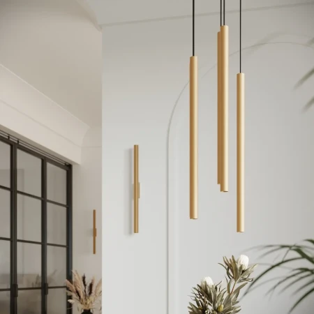 Lampa wisząca PASTELO 2 złota SL.1305 - Sollux