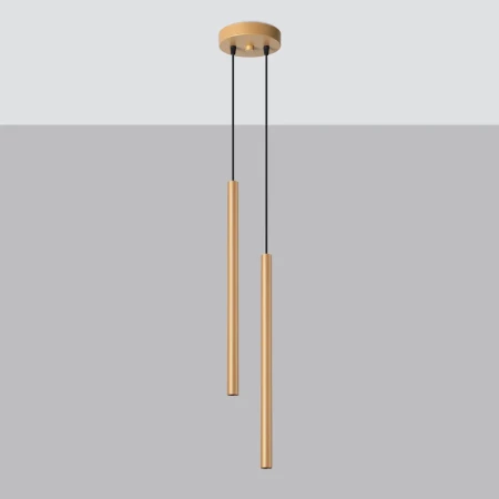 Lampa wisząca PASTELO 2 złota SL.1305 - Sollux