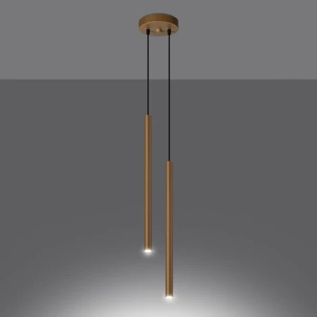 Lampa wisząca PASTELO 2 złota SL.1305 - Sollux