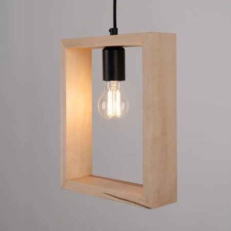 Lampa wisząca ARIES naturalne drewno SL.1310 - Sollux