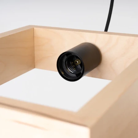 Lampa wisząca ARIES naturalne drewno SL.1310 - Sollux
