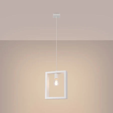 Lampa wisząca ARIES biała SL.1312 - Sollux