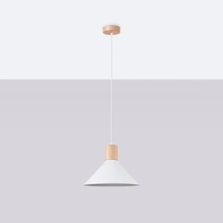 Lampa wisząca JAGA biała SL.1319 - Sollux