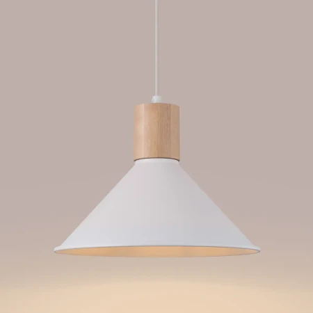 Lampa wisząca JAGA biała SL.1319 - Sollux