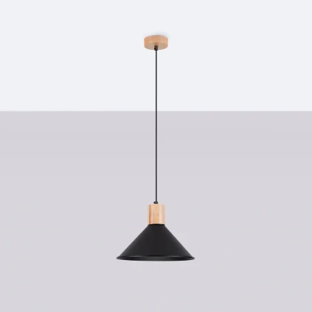 Lampa wisząca JAGA czarna SL.1320 - Sollux