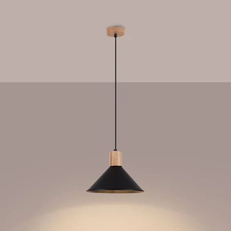 Lampa wisząca JAGA czarna SL.1320 - Sollux