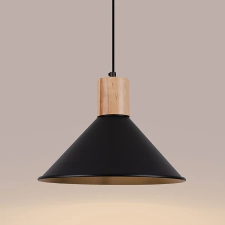 Lampa wisząca JAGA czarna SL.1320 - Sollux
