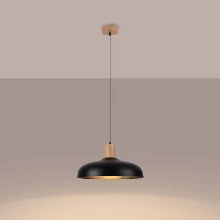 Lampa wisząca INDY czarna SL.1324 - Sollux
