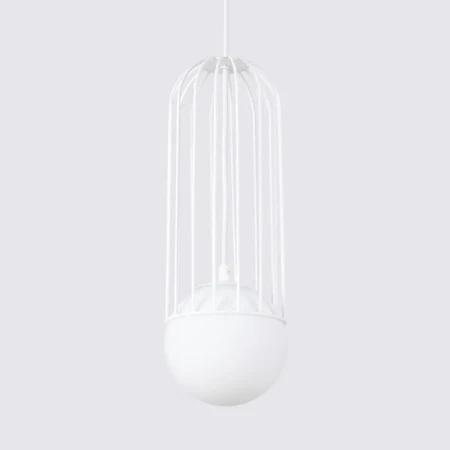 Lampa wisząca BRINA 1 biała SL.1331 - Sollux