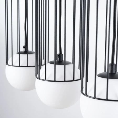 Lampa wisząca BRINA 3L czarna SL.1334 - Sollux