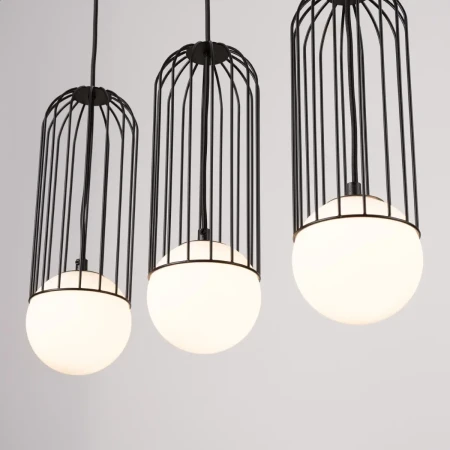 Lampa wisząca BRINA 3L czarna SL.1334 - Sollux