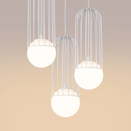 Lampa wisząca BRINA 3P biała SL.1335 - Sollux