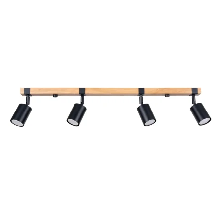 Plafon FAGER 4L czarny SL.1346 - Sollux