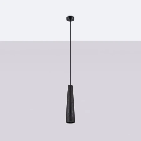 Lampa wisząca ELECTRA czarna beton SL.1355 - Sollux