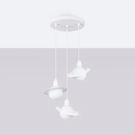Lampa wisząca HYPERION 3P biały SL.1357 - Sollux