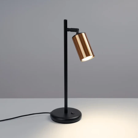 Lampa biurkowa WINX czarny/miedź SL.1381 - Sollux