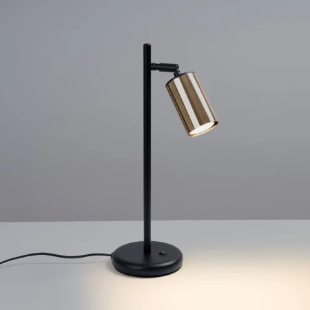 Lampa biurkowa WINX czarny/złoty SL.1389 - Sollux