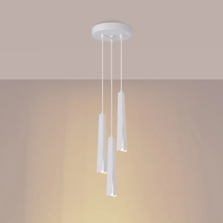 Lampa wisząca PRYSM 3P biała SL.1398 - Sollux
