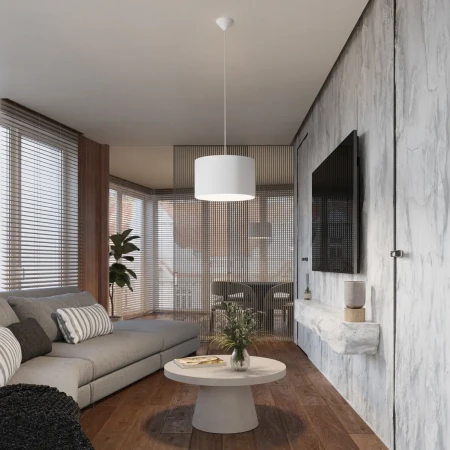 Lampa wisząca NOVA 30 biała SL.1403 - Sollux