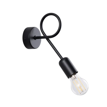 Kinkiet LOOP czarny SL.1433 - Sollux