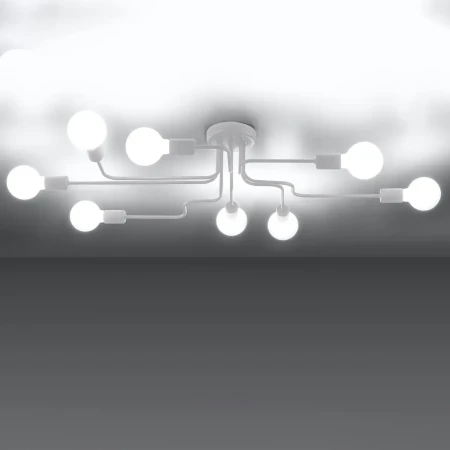 Żyrandol VECTOR 8 biały SL.1444 - Sollux