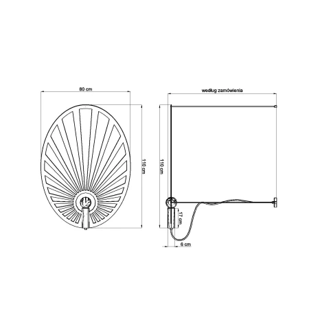Lampa wisząca LEHDET czarna TH.001CZ - Thoro