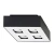 Plafon MONO 4 czarny SL.0073 - Sollux